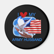 I Love My Army Husband tshirts and Gifts Refrigerator Magnets