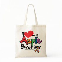 I Love My Aspie Brother Canvas Bags