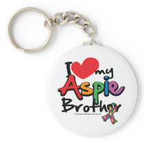 I Love My Aspie Brother Key Chains