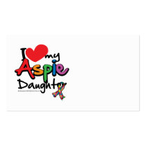 I Love My Aspie Daughter Business Cards