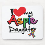 I Love My Aspie Daughter Mouse Pads