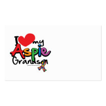I Love My Aspie Grandson Business Card Templates