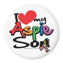 I Love My Aspie Son Fridge Magnet