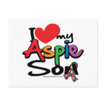 I Love My Aspie Son Postcard
