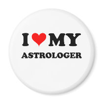 I Love My Astrologer Refrigerator Magnet