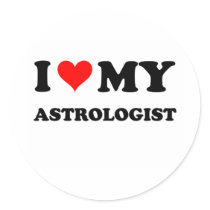 I Love My Astrologist Round Stickers