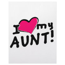 I love my aunt! customized letterhead