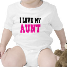 I Love My Aunt  (pink) T Shirt