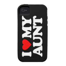 I LOVE MY AUNT VIBE iPhone 4 COVERS