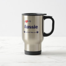 I Love My Aussie (Female Dog) Coffee Mugs