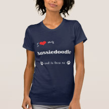 I Love My Aussiedoodle (Male Dog) T-shirts