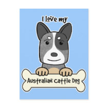 I Love My Australian Cattle Dog Postcard