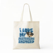 I Love My Australian Shepherd Bag