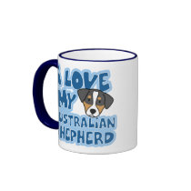I Love My Australian Shepherd Mug
