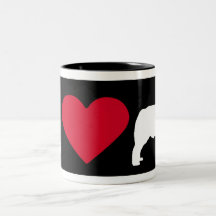 "I Love my Australian Shepherd" Mugs