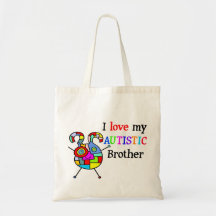 I Love My Autistic Brother Canvas Bag