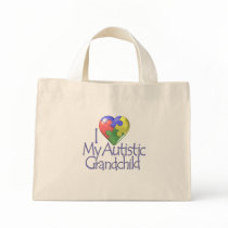 I Love My Autistic Grandchild Tote Bags