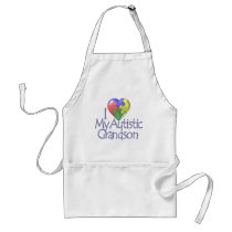 I Love My Autistic Grandson Aprons