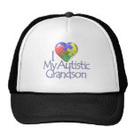 I Love My Autistic Grandson Mesh Hats