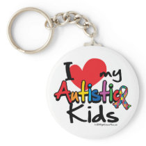 I Love My Autistic Kids Keychains