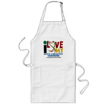 I Love My Autistic & NonAutistic Grandchildren 2 Apron