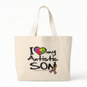 I Love My Autistic Son bags