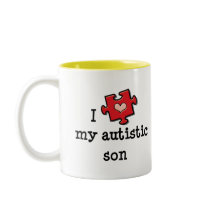 I Love My Autistic Son Mug