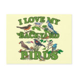 I Love My Backyard Birds postcards