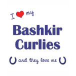 I Love My Bashkir Curlies (Multiple Horses) t-shirts