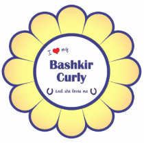 I Love My Bashkir Curly (Female Horse) Photo Cut Out
