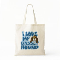 I Love My Basset Hound Bag