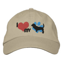 I Love my Basset Hound Embroidered Hat