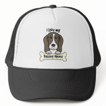 I Love My Basset Hound Mesh Hat