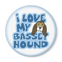 I Love My Basset Hound Magnet