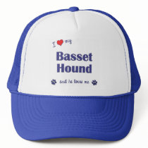 I Love My Basset Hound (Male Dog) Mesh Hat