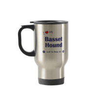 I Love My Basset Hound (Male Dog) Mugs