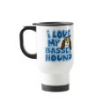 I Love My Basset Hound Travel Mug