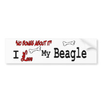 I Love MY Beagle Bumper Sticker