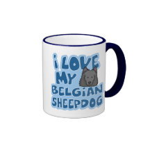I Love My Belgian Sheepdog Mug