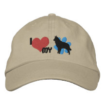 I Love my Belgian Tervuren Embroidered Hat