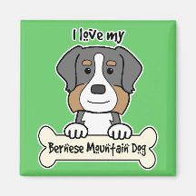 I Love My Bernese Mountain Dog Magnet
