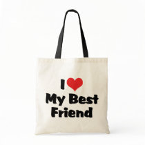 I Love My Best Friend Tote Bag