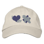 I Love my Bichon Frise Embroidered Hat (Purple)