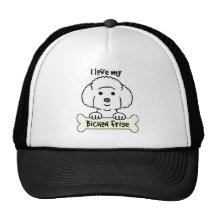 I Love My Bichon Frise Trucker Hats