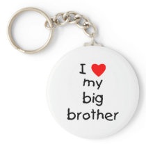 I Love My Big Brother Keychain