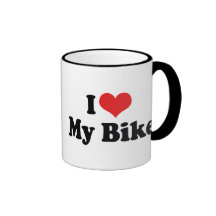 I Love My Bike Coffee Mugs