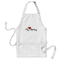 I Love My Binky Aprons