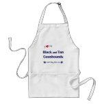 I Love My Black and Tan Coonhounds (Multiple Dogs) Aprons