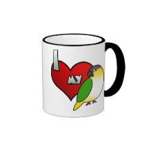 I Love my Black Headed Caique Mug