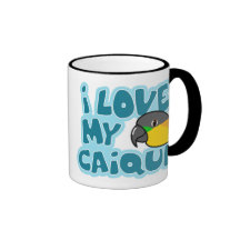 I Love My Black Headed Caique Mug